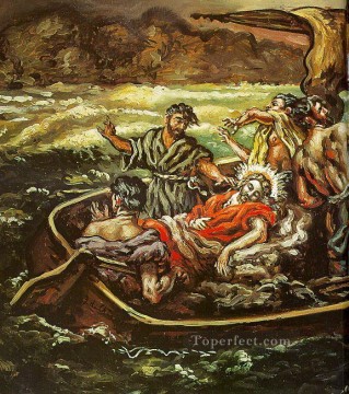  tormenta pintura - cristo y la tormenta 1914 Giorgio de Chirico Surrealismo metafísico